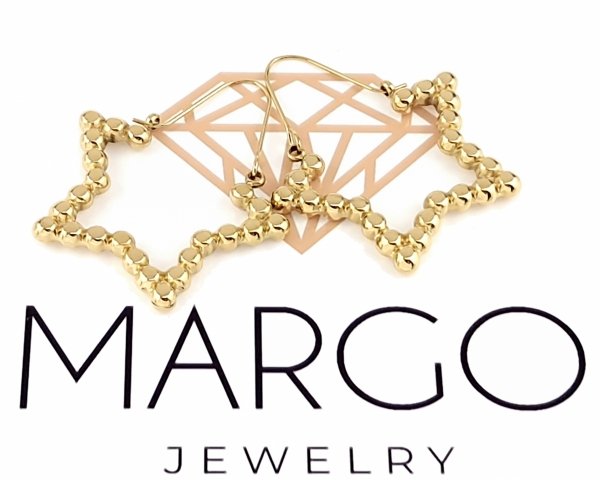 gold earrings made of stainless steel