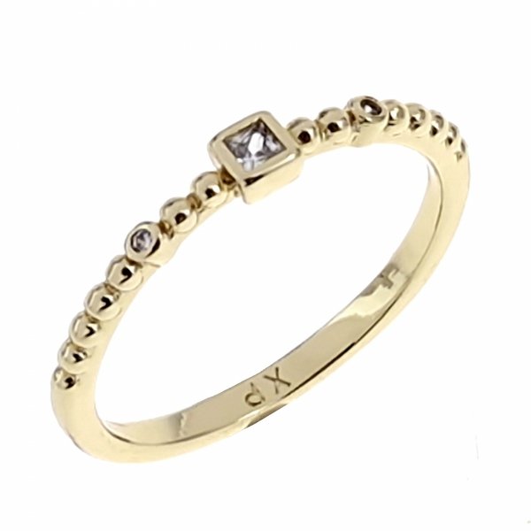 gold ring 18,60mm. gold-plated engagement xuping