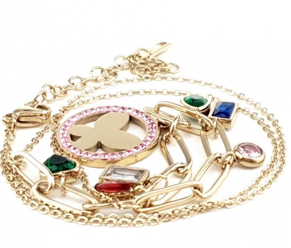 GOLD CHAIN NECKLACE celebrity STAINLESS STEEL