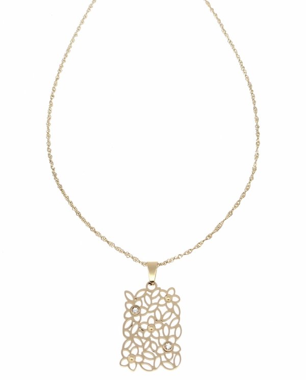 GOLD CHAIN NECKLACE celebrity STAINLESS STEEL