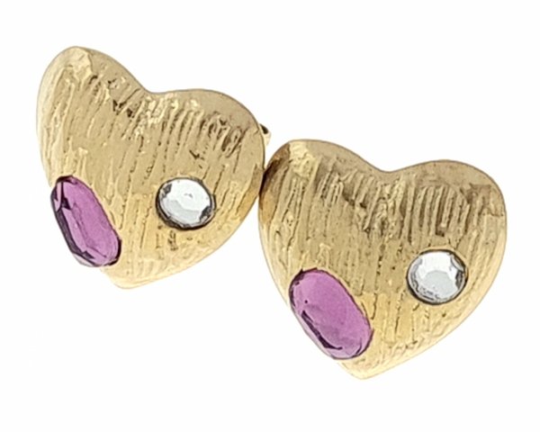 gold earrings made of stainless steel