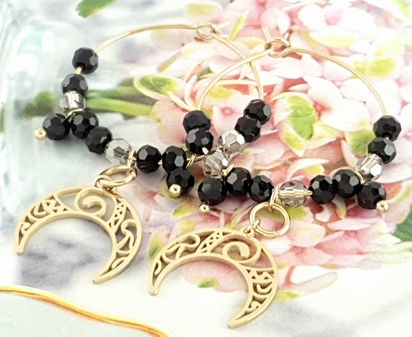 gold earrings made of stainless steel