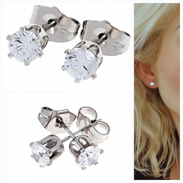 gold plated earrings with exclusive cubic zirconia