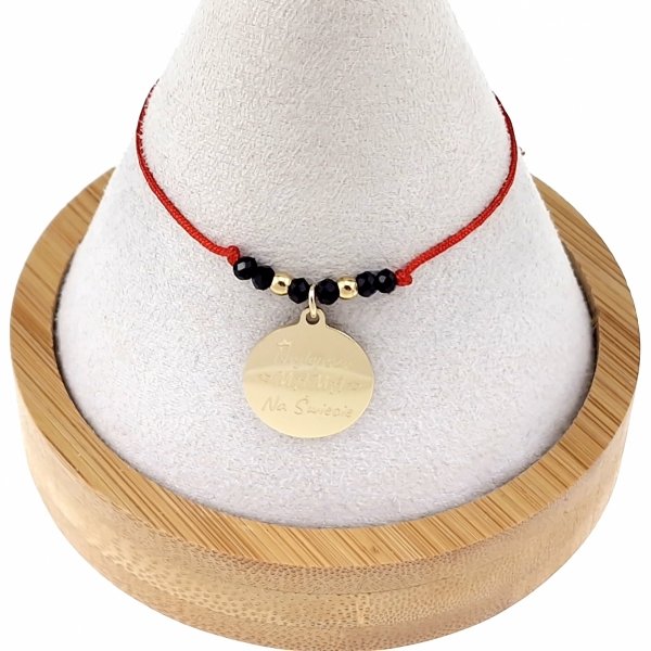 GOLD BRACELET STAINLESS STEEL STRING