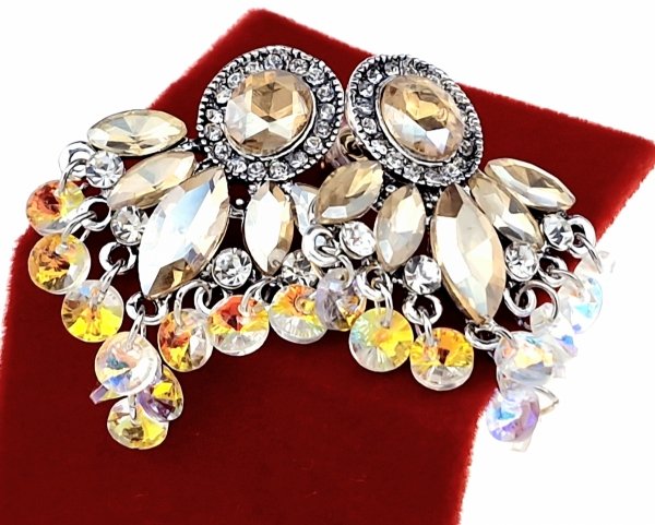 gold plated earrings with exclusive cubic zirconia