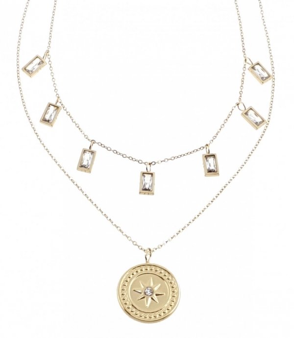 GOLD CHAIN NECKLACE celebrity STAINLESS STEEL