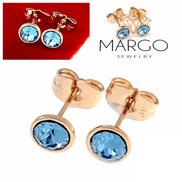 exclusive swarovski gold-plated earrings