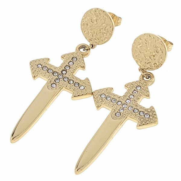 EARRINGS SILVER STAINLESS STEEL CELEBRITY