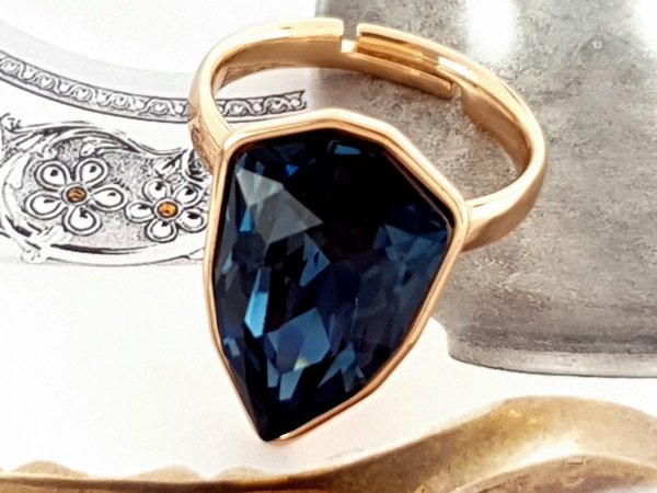 gold ring 18,30mm. gold-plated engagement xuping