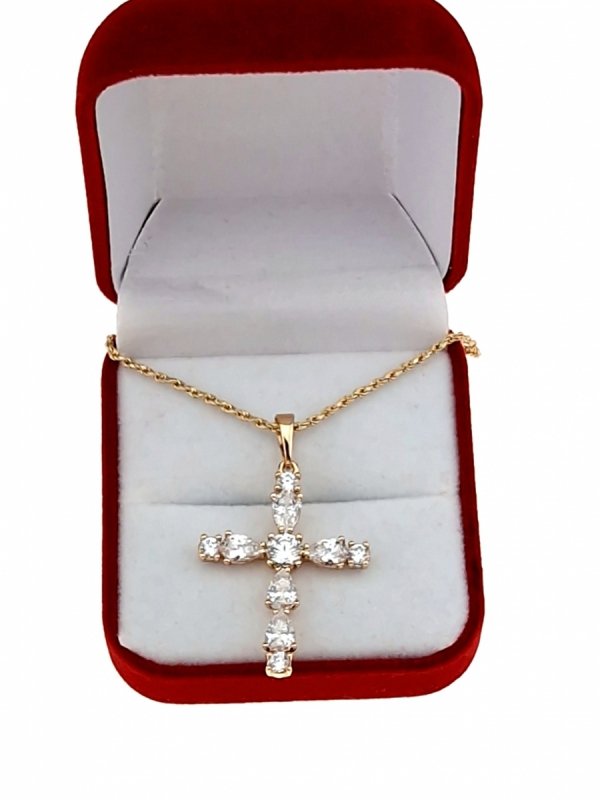 gold pendant 18k shiny xuping