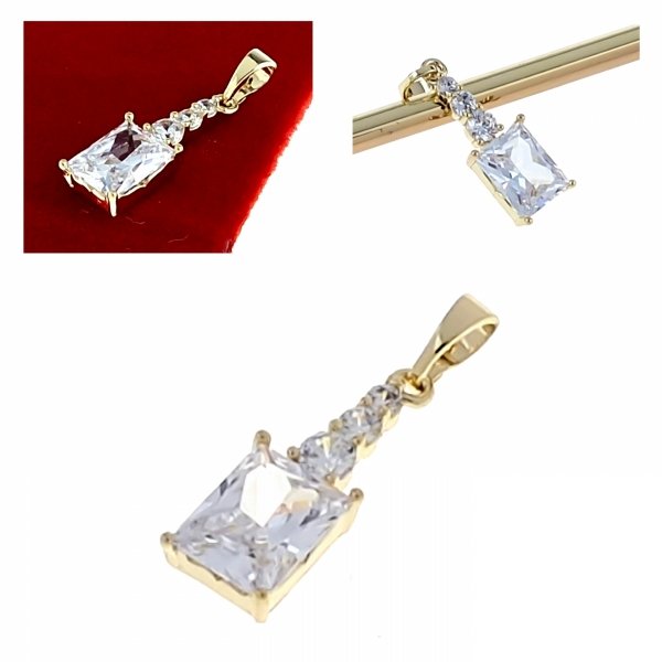 gold pendant 18k shiny xuping