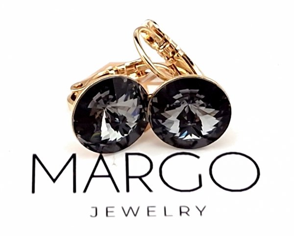 exclusive swarovski gold-plated earrings