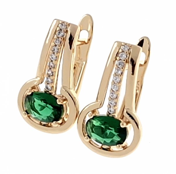 exclusive swarovski gold-plated earrings