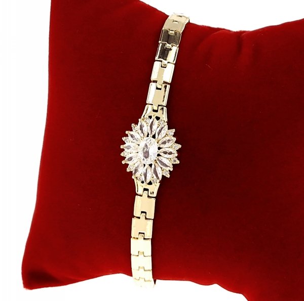 gold bracelet for a gold-plated leg