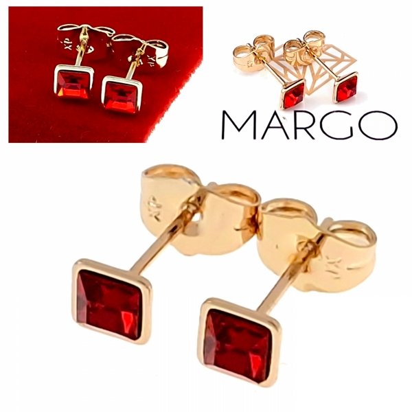 exclusive swarovski gold-plated earrings