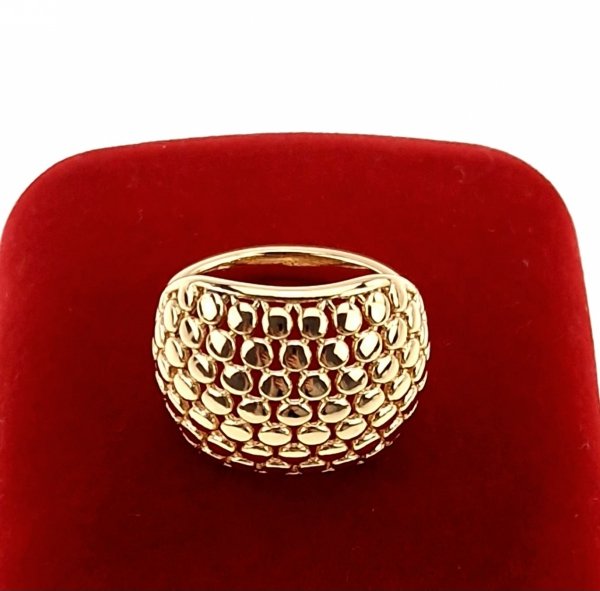 gold ring 18,60mm. gold-plated engagement xuping