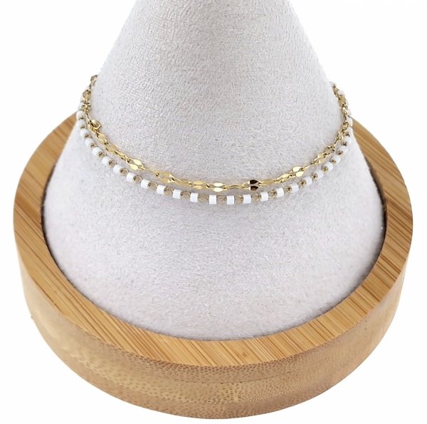 BRACELET GOLD CELEBRITY STAINLESS STEEL