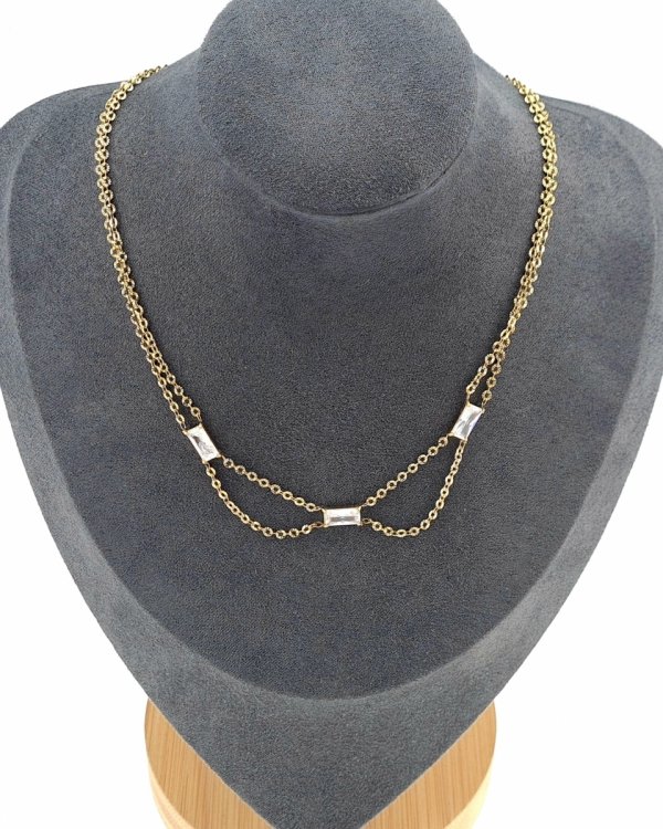 GOLD CHAIN NECKLACE celebrity STAINLESS STEEL