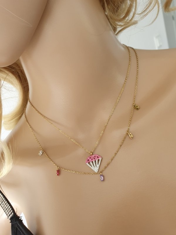 GOLD CHAIN NECKLACE celebrity STAINLESS STEEL