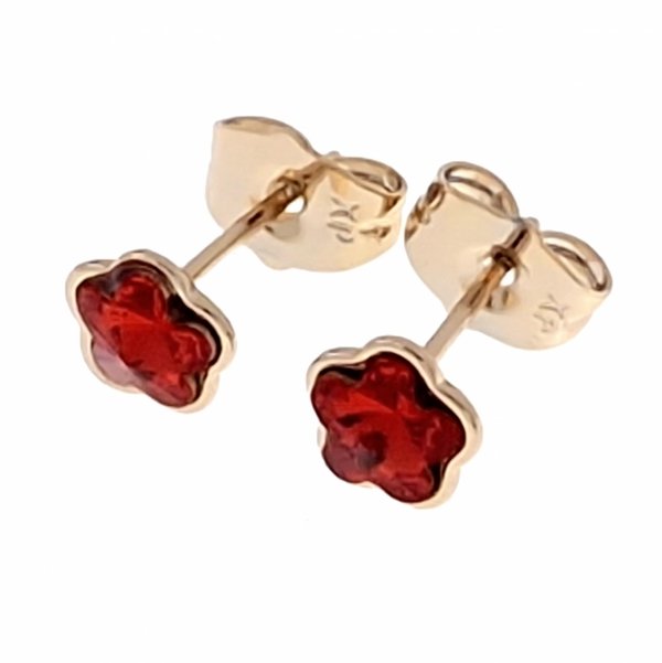 exclusive swarovski gold-plated earrings