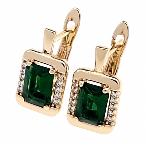 exclusive swarovski gold-plated earrings