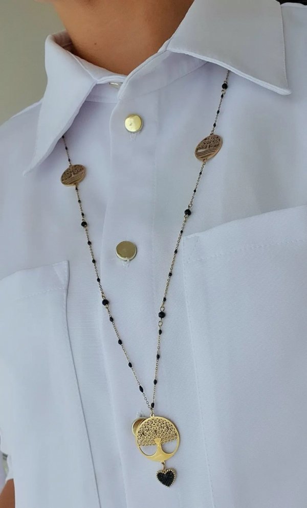 GOLD CHAIN NECKLACE celebrity STAINLESS STEEL