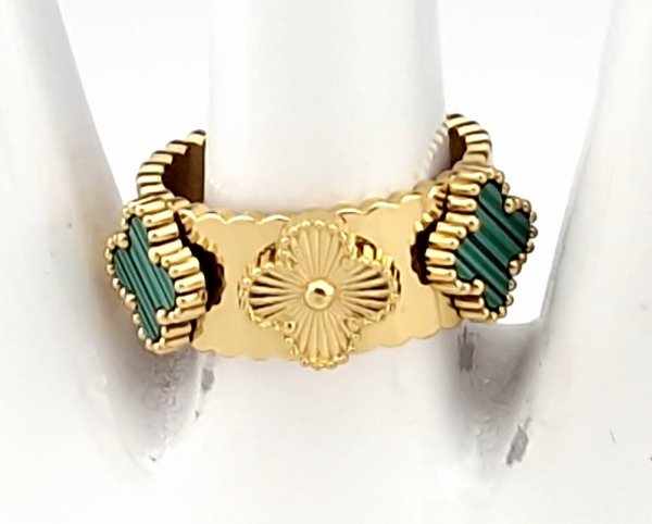 ring 19,00mm gold stainless steel