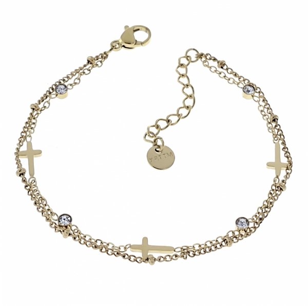 BRACELET GOLD CELEBRITY STAINLESS STEEL