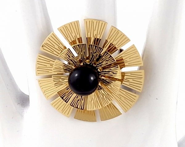 ring 18,30mm gold stainless steel