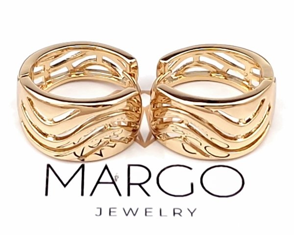 gold plated earrings with exclusive cubic zirconia