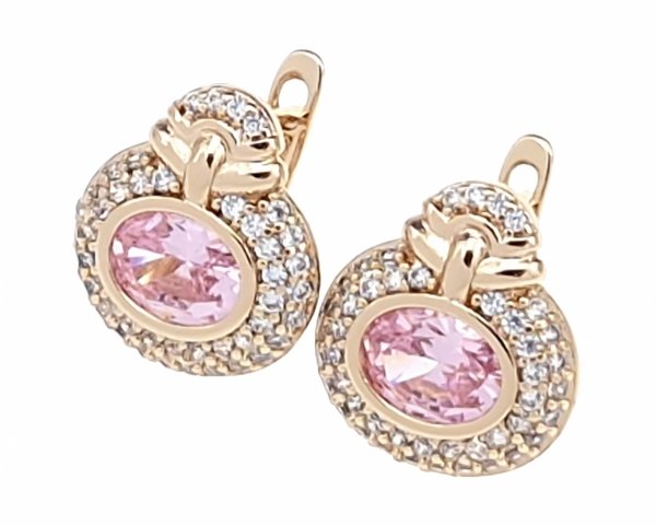 exclusive swarovski gold-plated earrings