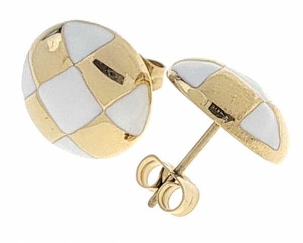 gold earrings made of stainless steel