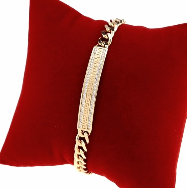 gold bracelet for a gold-plated leg