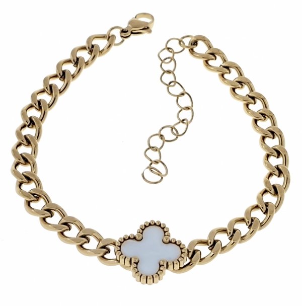 BRACELET GOLD CELEBRITY STAINLESS STEEL