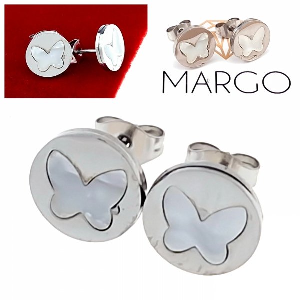 gold earrings made of stainless steel