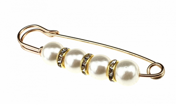 elegant gold brooch