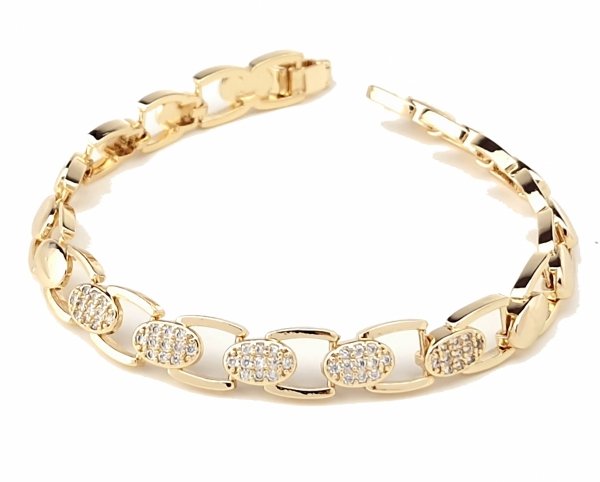 gold bracelet for a gold-plated leg