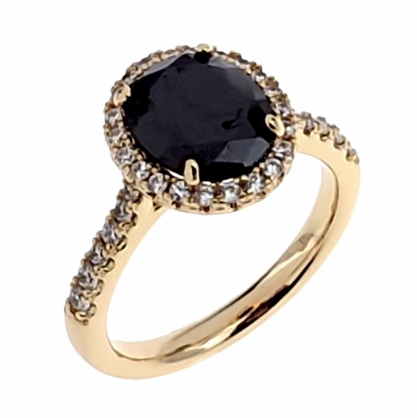 gold ring 18,60mm. gold-plated engagement xuping