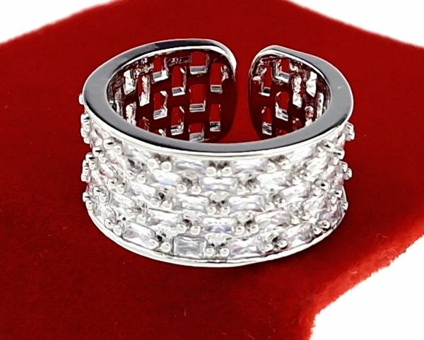 gold ring 17,00mm. gold-plated engagement xuping