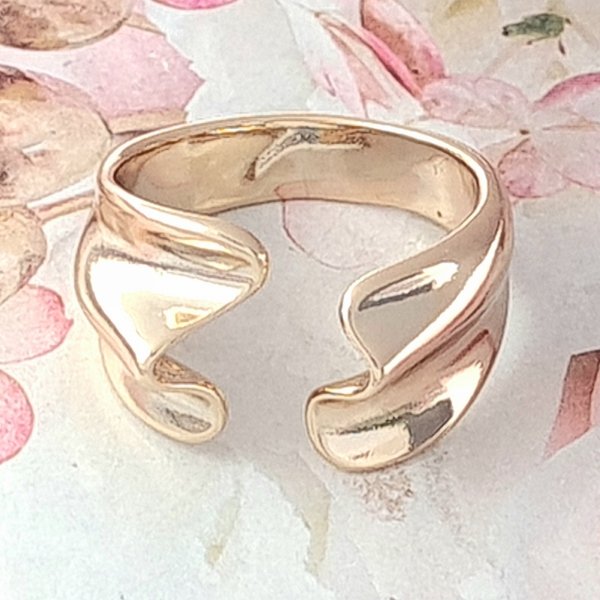 gold ring 16,60mm. gold-plated engagement xuping