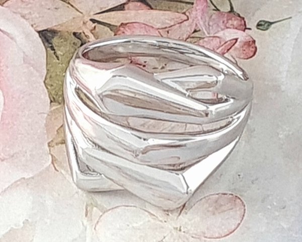 gold ring 18,00mm. gold-plated engagement xuping