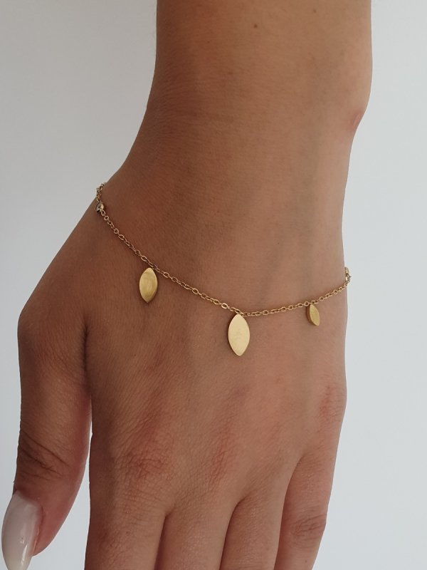 BRACELET GOLD CELEBRITY STAINLESS STEEL