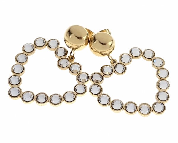 gold earrings made of stainless steel