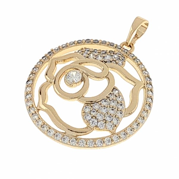 gold pendant 18k shiny xuping