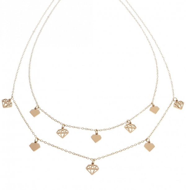 GOLD CHAIN NECKLACE celebrity STAINLESS STEEL