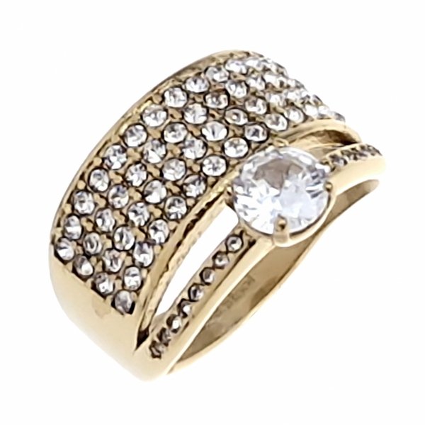 ring 19,00mm gold stainless steel