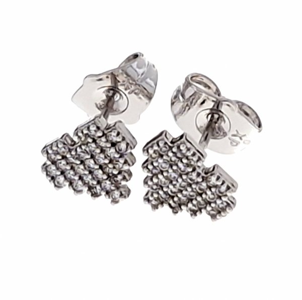 gold plated earrings with exclusive cubic zirconia