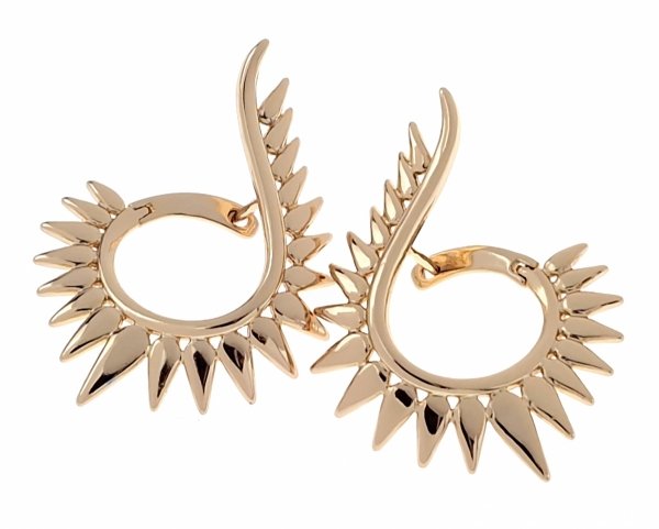 exclusive swarovski gold-plated earrings
