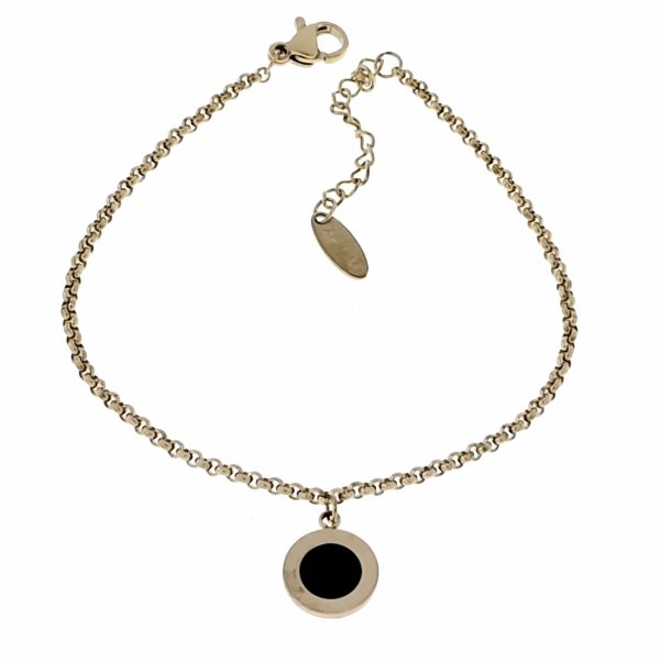 BRACELET GOLD CELEBRITY STAINLESS STEEL