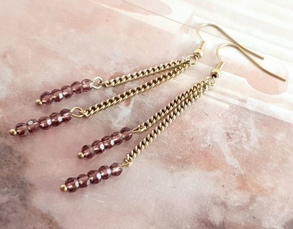 gold earrings made of stainless steel